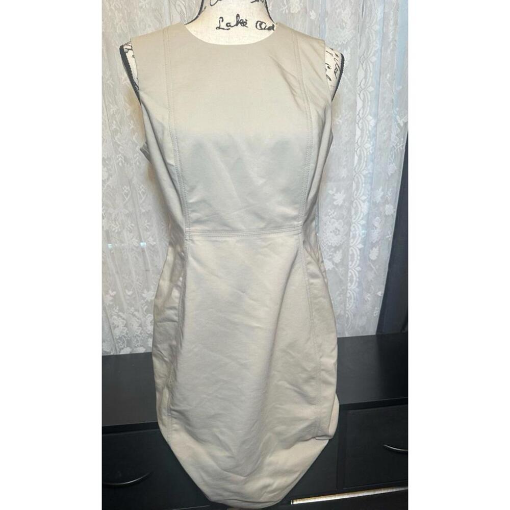 Calvin Klein Beige Sleeveless Sheath Dress – Size 6 - Picture 3 of 3